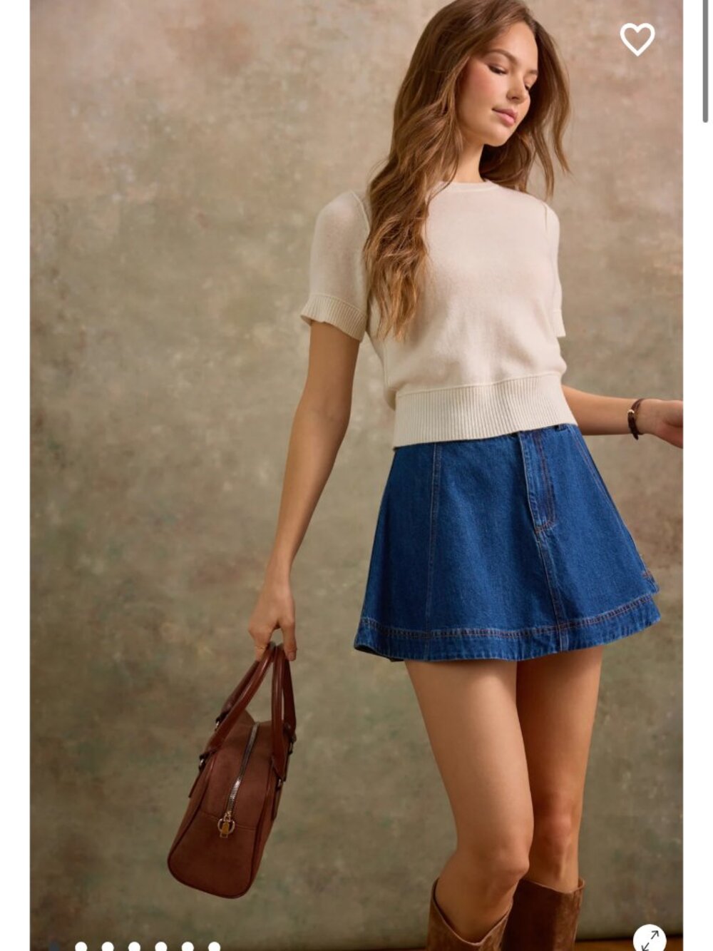 Altar'd State Nova Cashmere Cropped Sweater NWT
